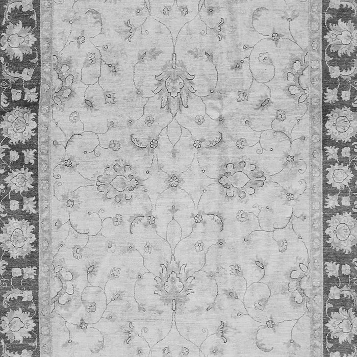 Machine Washable Oriental Gray Traditional Rug, wshabs738gry