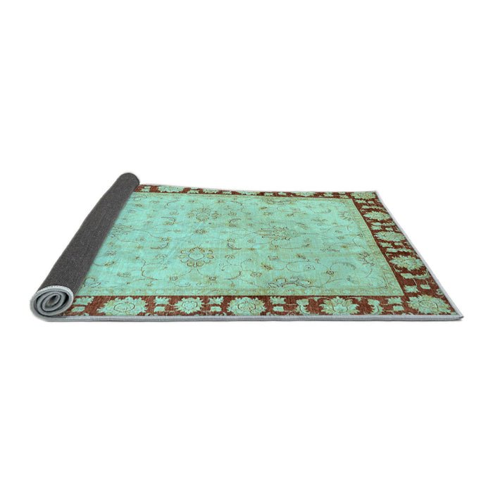 Sideview of Oriental Light Blue Traditional Rug, abs738lblu
