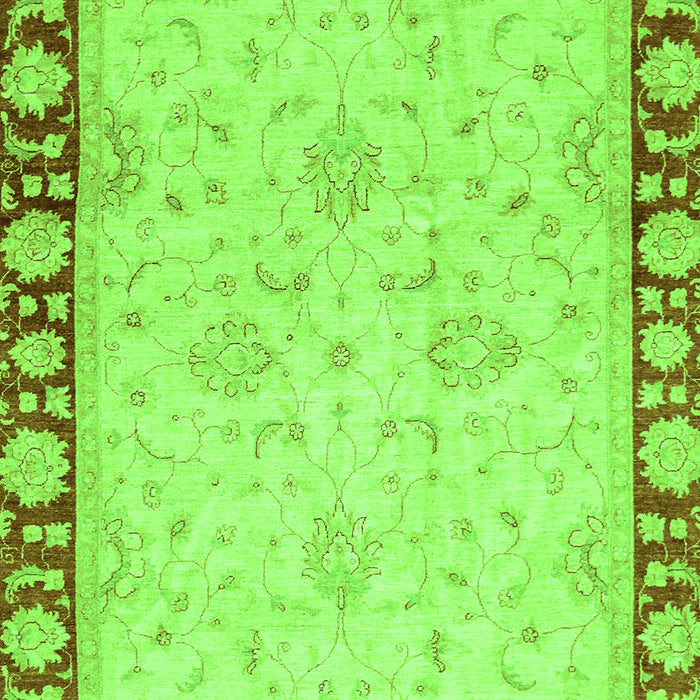 Oriental Green Traditional Rug, abs738grn