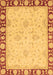 Machine Washable Oriental Brown Traditional Rug, wshabs738brn