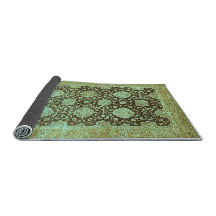 Sideview of Oriental Light Blue Traditional Rug, abs739lblu