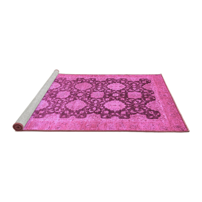 Sideview of Machine Washable Oriental Purple Traditional Area Rugs, wshabs739pur