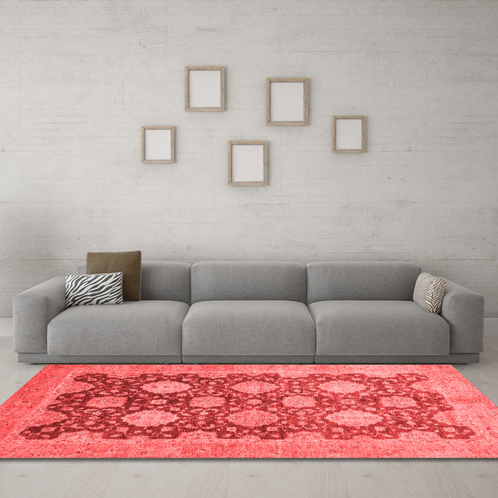 Traditional Red Washable Rugs