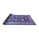 Sideview of Oriental Blue Traditional Rug, abs739blu