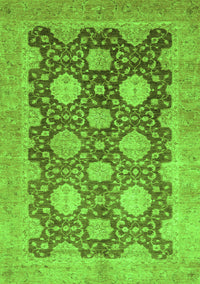 Oriental Green Traditional Rug, abs739grn