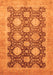 Oriental Orange Traditional Rug, abs739org