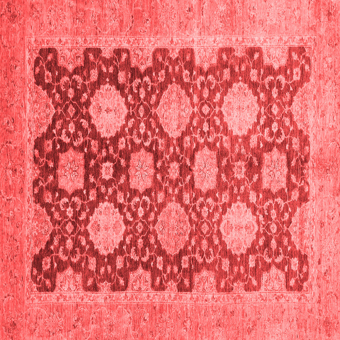 Machine Washable Oriental Red Traditional Rug, wshabs739red