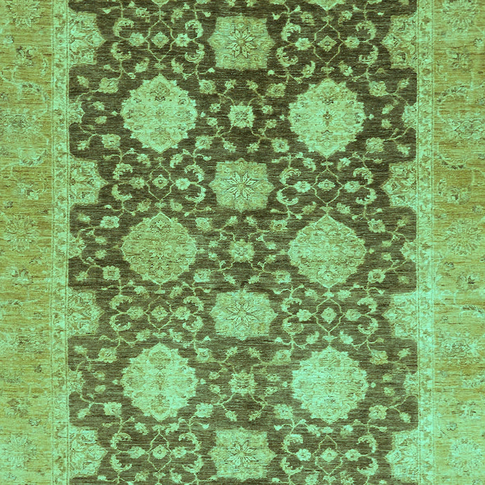 Machine Washable Oriental Turquoise Traditional Area Rugs, wshabs739turq