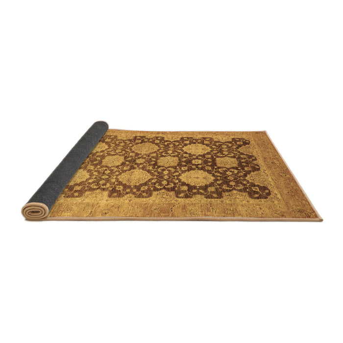 Sideview of Oriental Brown Traditional Rug, abs739brn