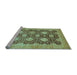 Sideview of Machine Washable Oriental Light Blue Traditional Rug, wshabs739lblu