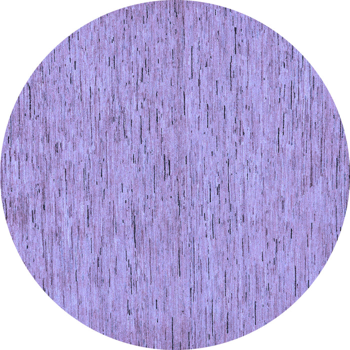 Round Machine Washable Abstract Blue Modern Rug, wshabs73blu