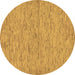 Round Abstract Brown Modern Rug, abs73brn