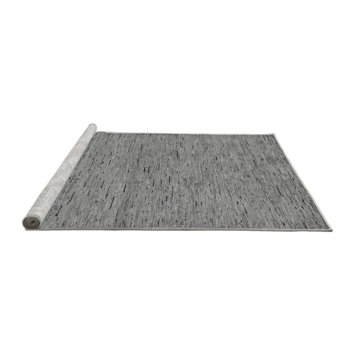 Sideview of Machine Washable Abstract Gray Modern Rug, wshabs73gry