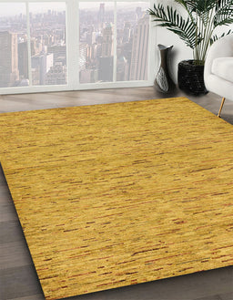 Machine Washable Abstract Orange Rug in a Family Room, wshabs73