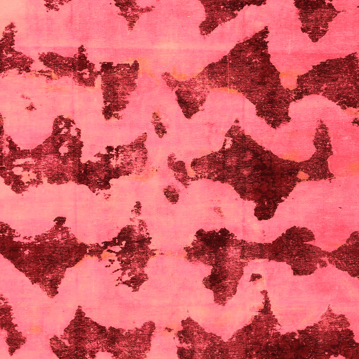 Machine Washable Abstract Orange Modern Area Rugs, wshabs740org