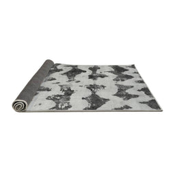 Sideview of Abstract Gray Modern Rug, abs740gry