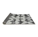 Sideview of Abstract Gray Modern Rug, abs740gry