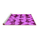 Sideview of Machine Washable Abstract Purple Modern Area Rugs, wshabs740pur