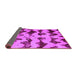 Sideview of Abstract Purple Modern Rug, abs740pur