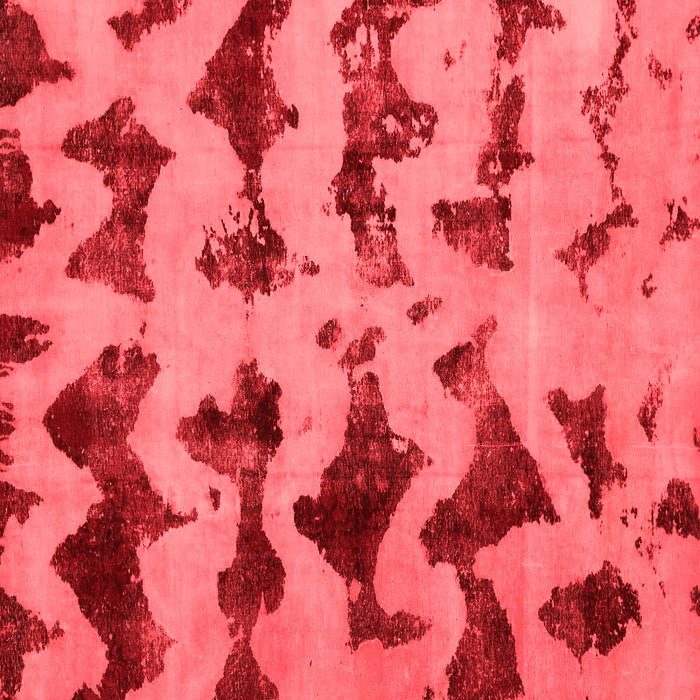 Machine Washable Abstract Red Modern Rug, wshabs740red