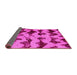 Sideview of Abstract Pink Modern Rug, abs740pnk