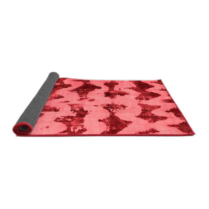Abstract Red Modern Area Rugs
