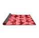 Abstract Red Modern Area Rugs