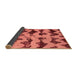 Sideview of Abstract Brown Modern Rug, abs740brn