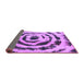 Sideview of Abstract Purple Modern Rug, abs741pur