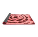 Abstract Red Modern Area Rugs