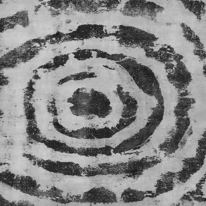 Square Abstract Gray Modern Rug, abs741gry