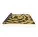 Sideview of Abstract Brown Modern Rug, abs741brn