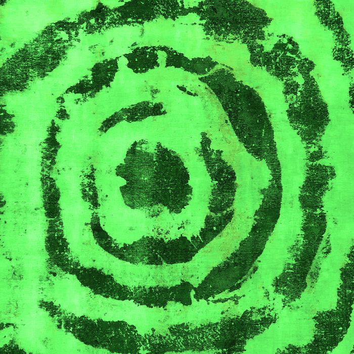 Machine Washable Abstract Green Modern Area Rugs, wshabs741grn