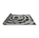 Sideview of Abstract Gray Modern Rug, abs741gry