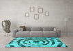 Machine Washable Abstract Light Blue Modern Rug in a Living Room, wshabs741lblu