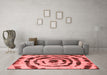 Modern Red Washable Rugs