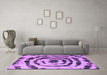 Machine Washable Abstract Purple Modern Area Rugs in a Living Room, wshabs741pur