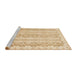 Sideview of Machine Washable Abstract Orange Rug, wshabs742