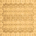 Square Abstract Brown Modern Rug, abs742brn