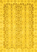 Abstract Yellow Modern Rug, abs742yw