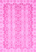 Machine Washable Abstract Pink Modern Rug, wshabs742pnk