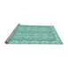 Sideview of Machine Washable Abstract Light Blue Modern Rug, wshabs742lblu