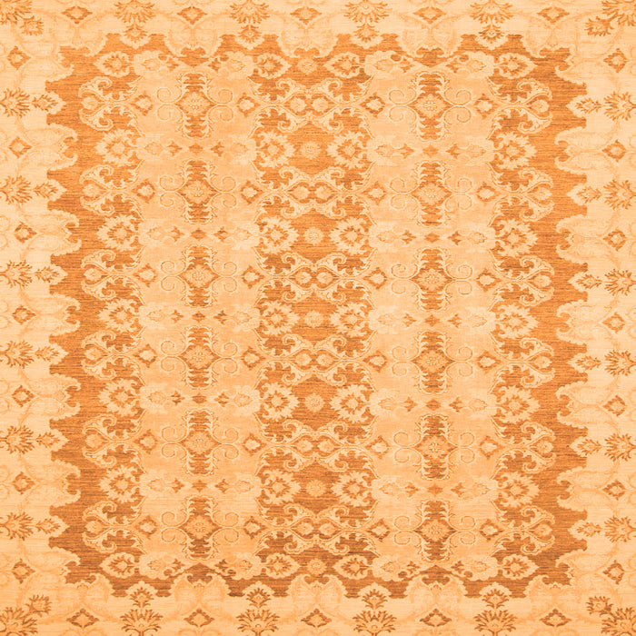 Square Abstract Orange Modern Rug, abs742org