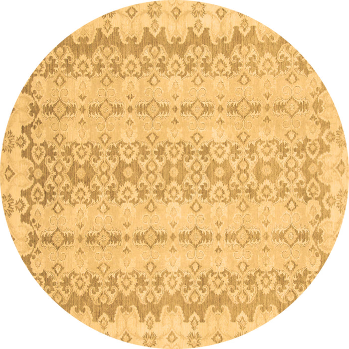 Round Machine Washable Abstract Brown Modern Rug, wshabs742brn