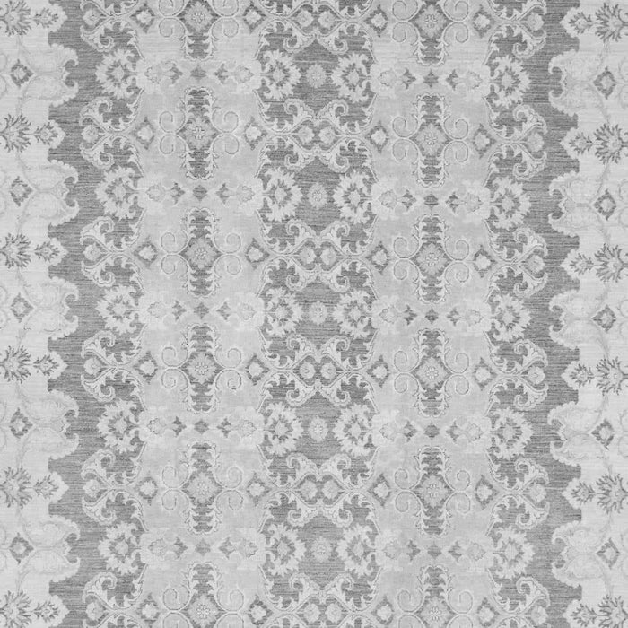 Machine Washable Abstract Gray Modern Rug, wshabs742gry