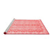 Modern Red Washable Rugs