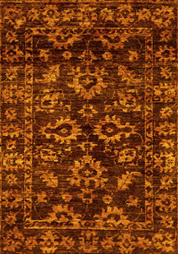 Abstract Yellow Modern Rug, abs743yw