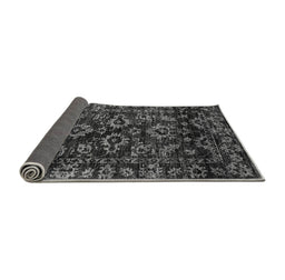 Sideview of Abstract Gray Modern Rug, abs743gry