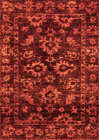 Abstract Orange Modern Rug, abs743org