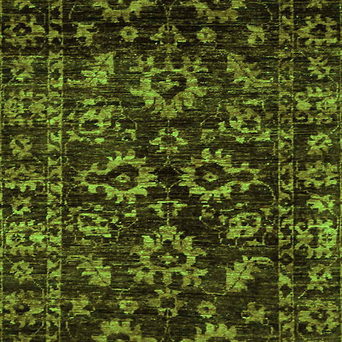 Machine Washable Abstract Green Modern Area Rugs, wshabs743grn